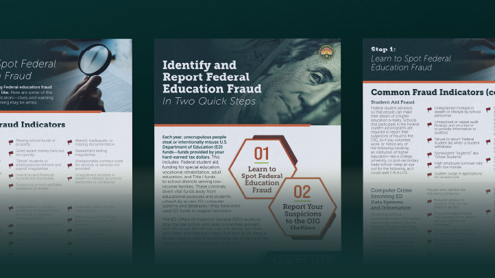 Teaser image of the Fraud Indicators Brochure
