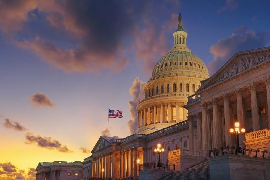 U.S. Capitol at sunset