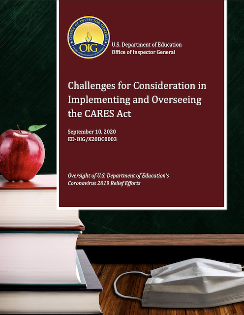 Cover of Challenges for Consideration in Implementing and Overseeing the CARES Act