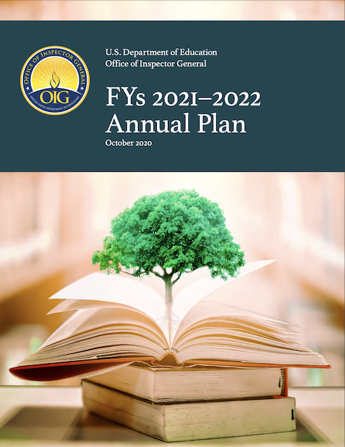 Cover of FYs 2021-2022 Annual Plan