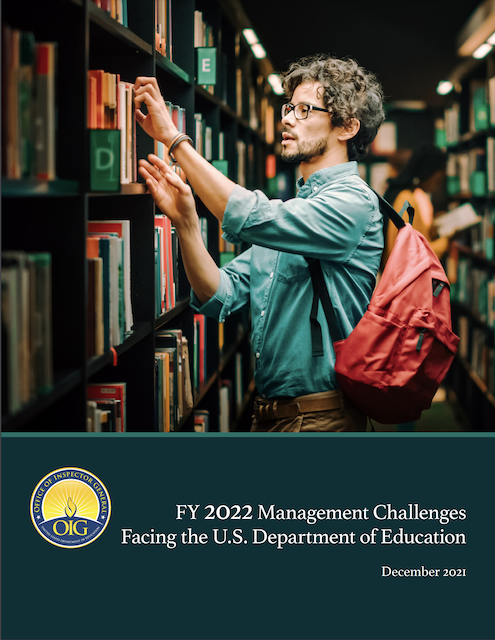 Cover of FY 2022 Management Challenges