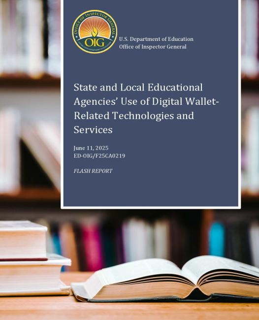 Cover of State and Local Educational Agencies' Use of Digital Wallet-Related Technologies and Services